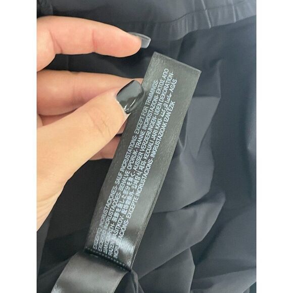 Massimo Dutti Womens Mini Dress Large Black Beaded Wool Blend Semi 9210/954 NWT - Picture 13 of 16